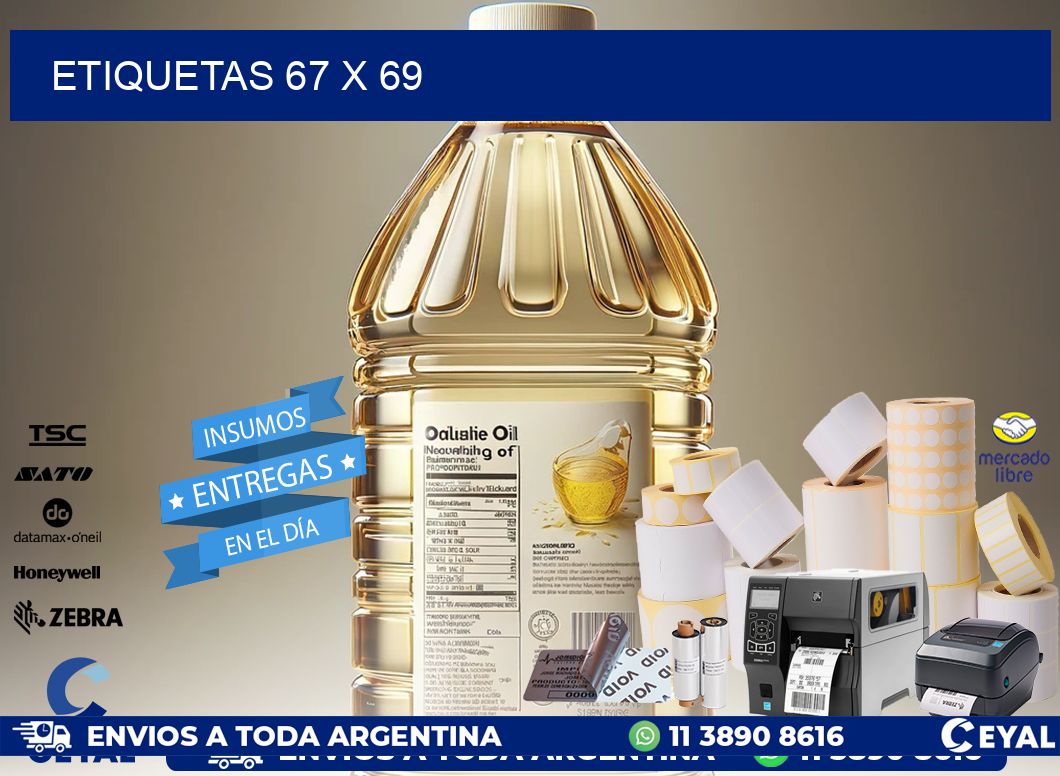 ETIQUETAS 67 x 69