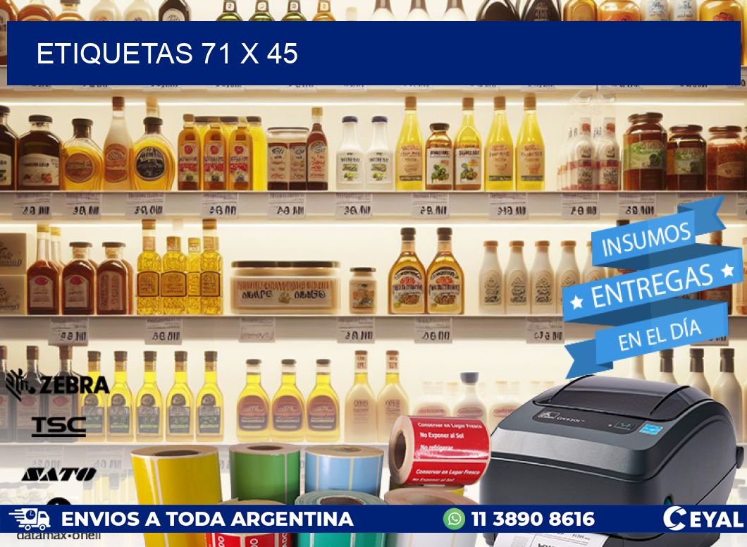 ETIQUETAS 71 x 45
