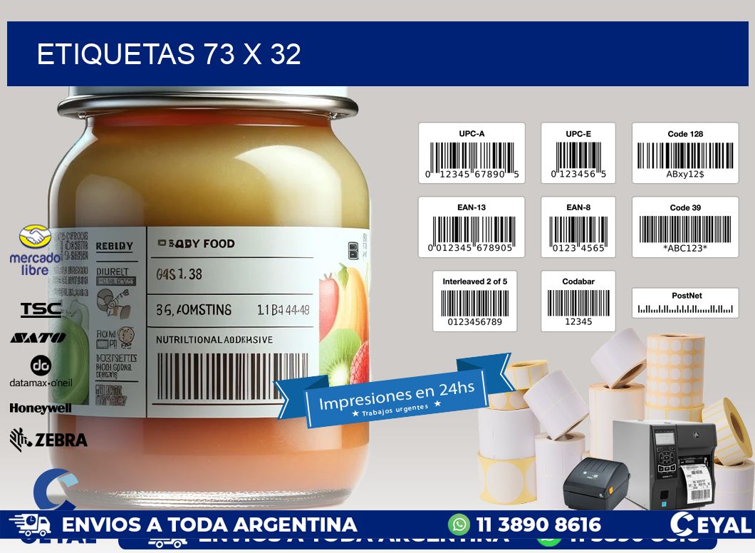 ETIQUETAS 73 x 32