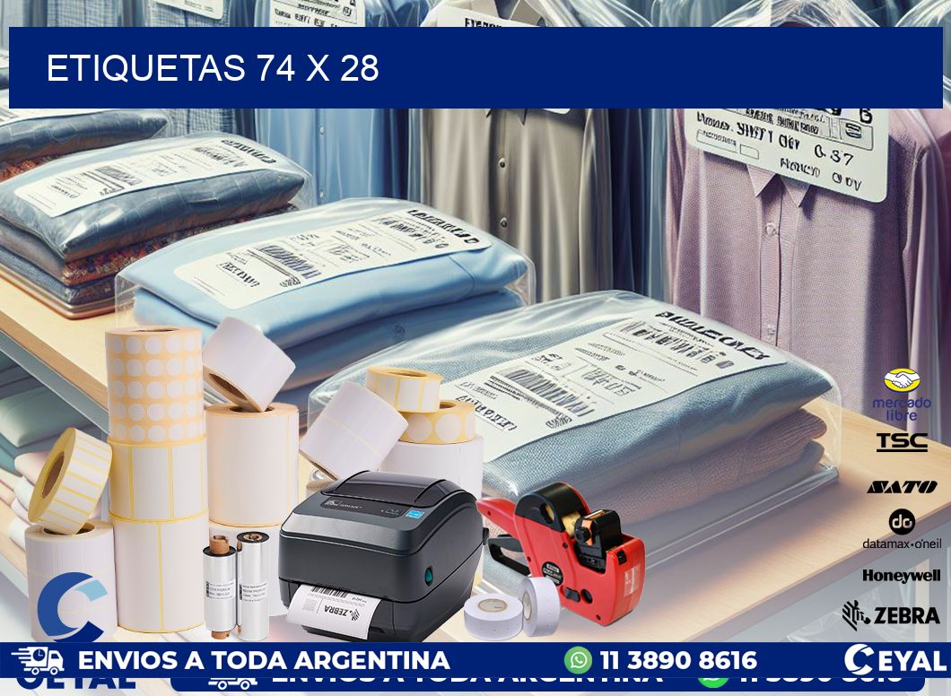 ETIQUETAS 74 x 28