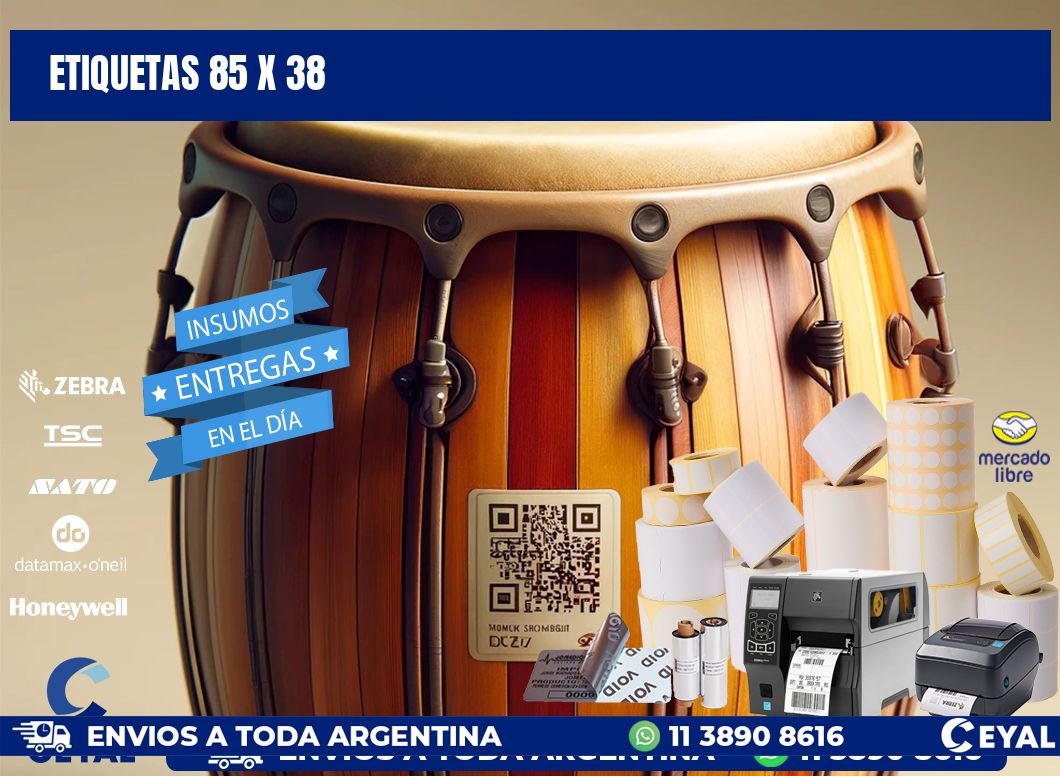 ETIQUETAS 85 x 38