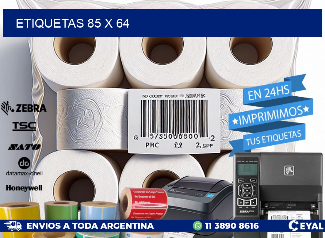 ETIQUETAS 85 x 64