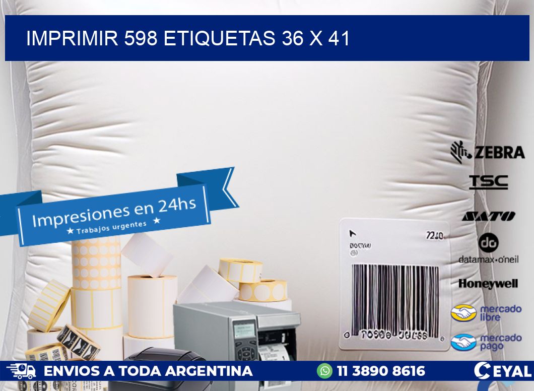 IMPRIMIR 598 ETIQUETAS 36 x 41