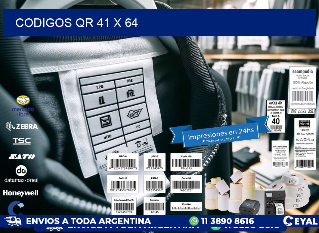 CODIGOS QR 41 x 64