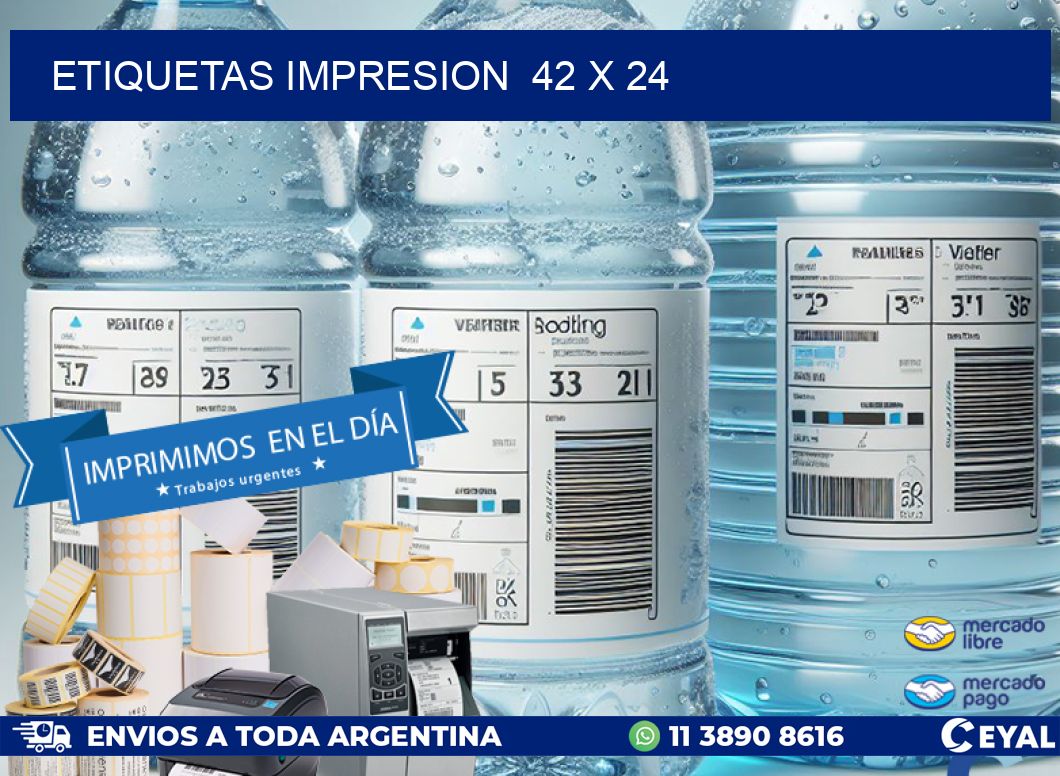 ETIQUETAS IMPRESION 42 x 24