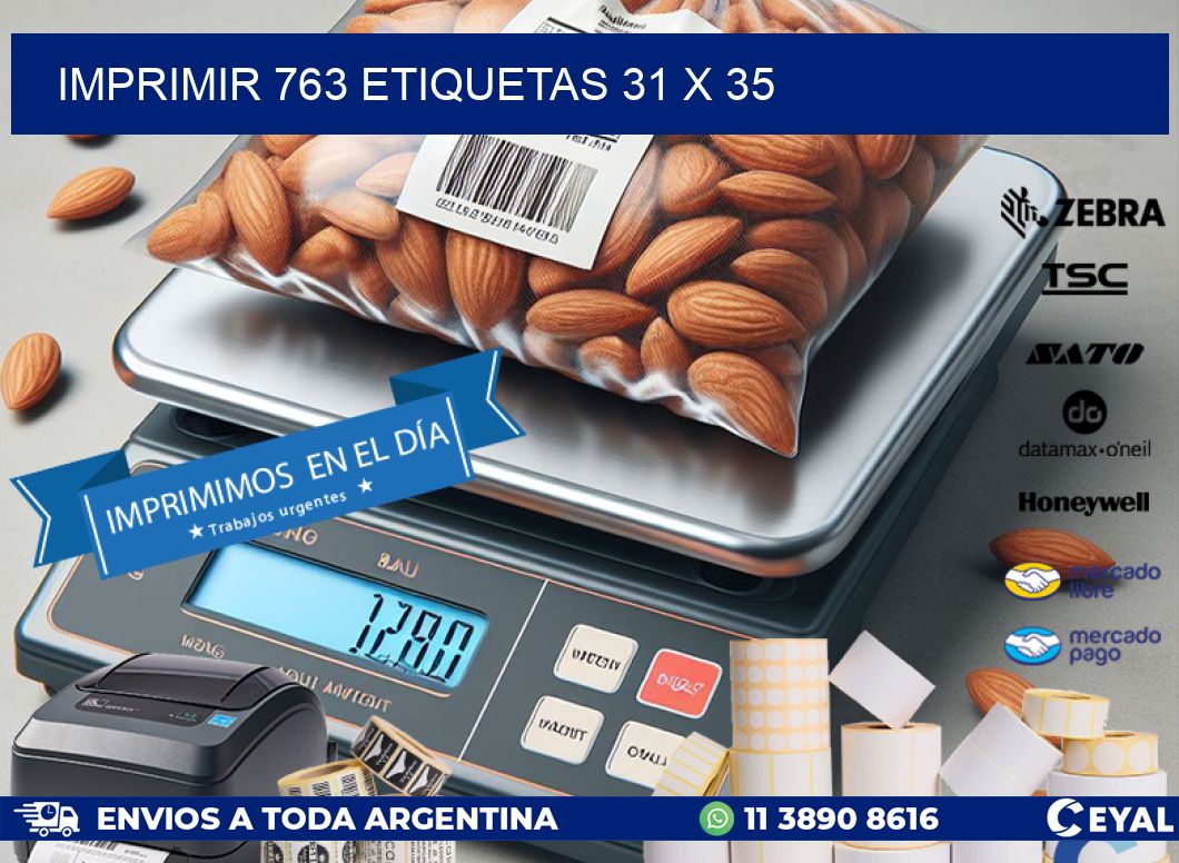 IMPRIMIR 763 ETIQUETAS 31 x 35