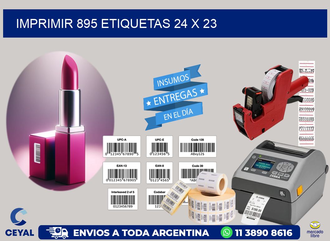 IMPRIMIR 895 ETIQUETAS 24 x 23