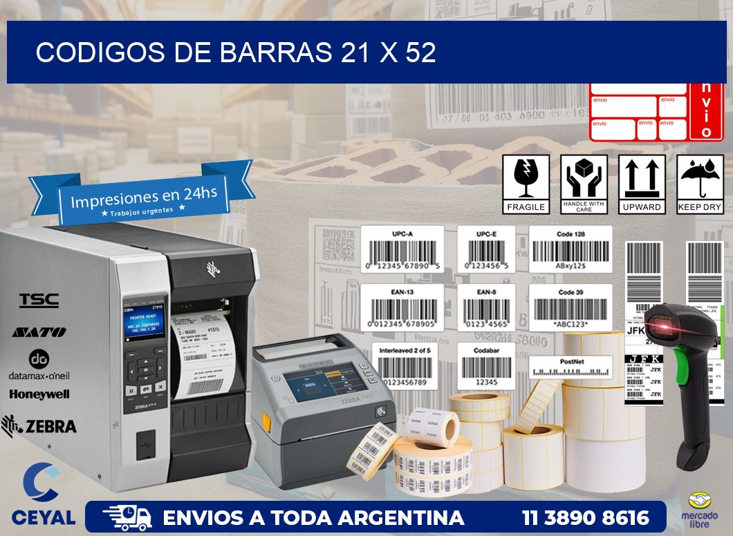 codigos de barras 21 x 52