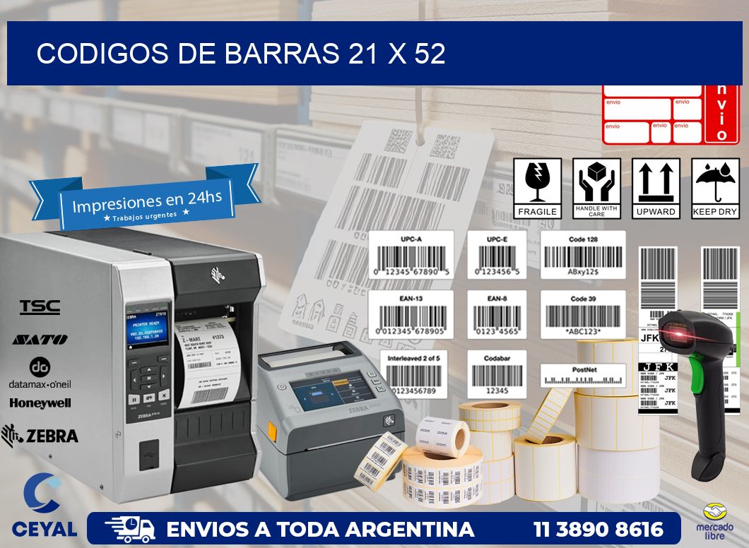 codigos de barras 21 x 52
