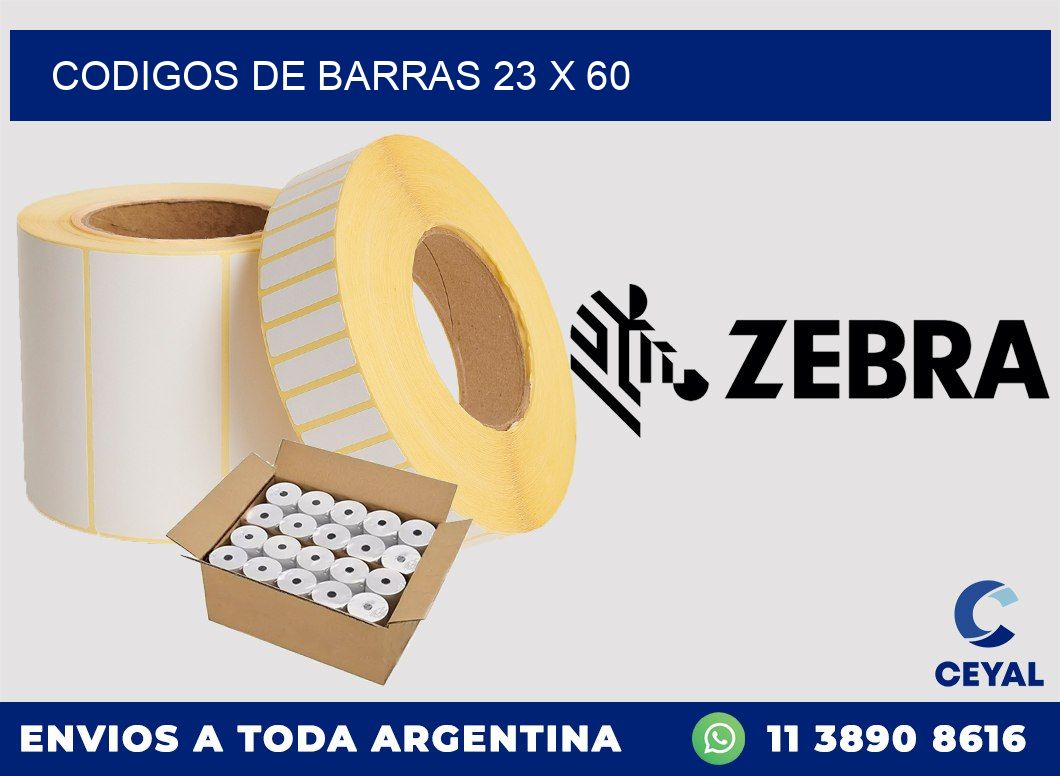 codigos de barras 23 x 60