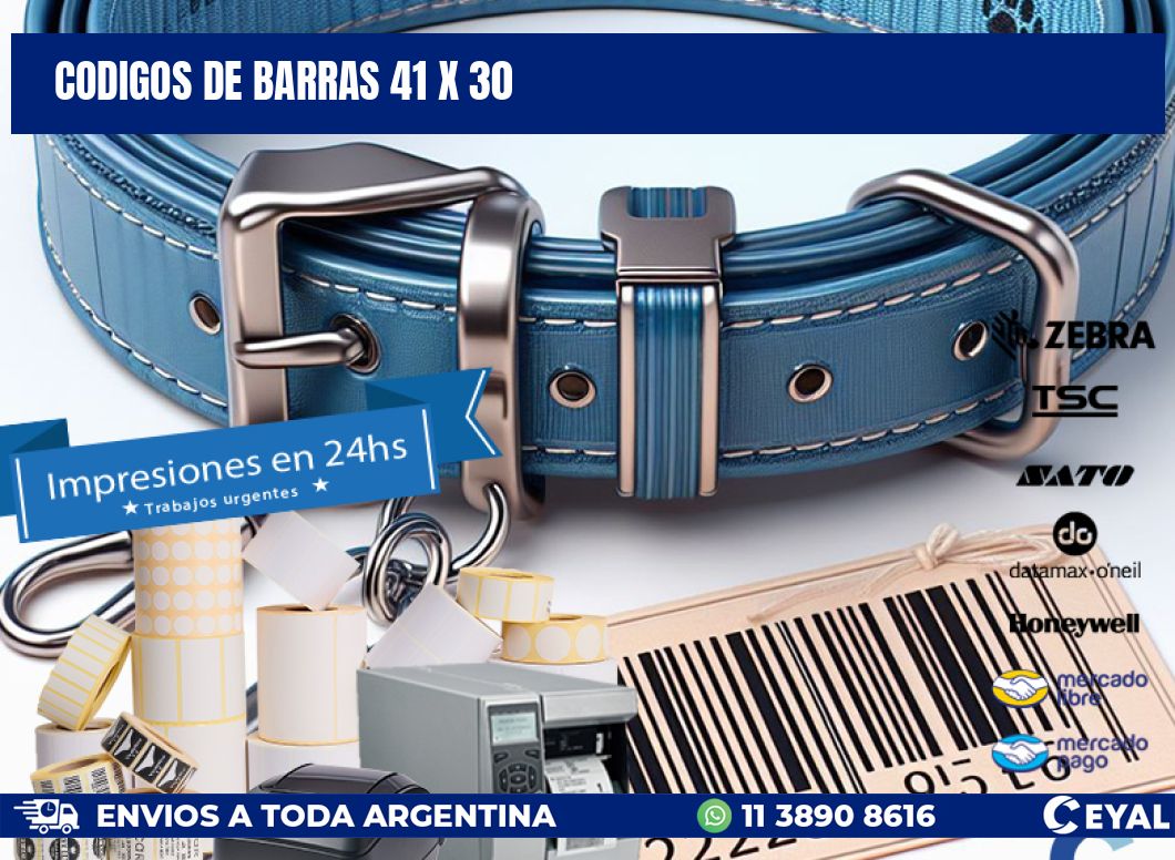 codigos de barras 41 x 30