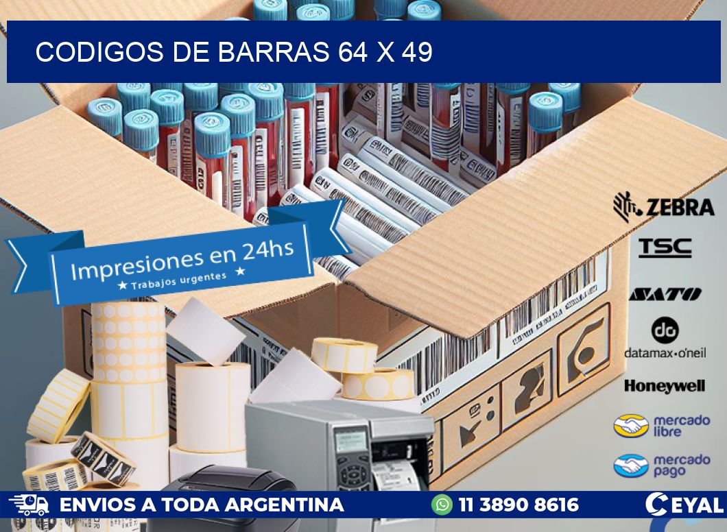 codigos de barras 64 x 49