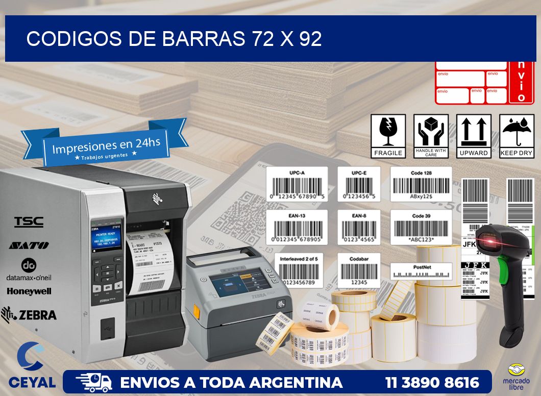 codigos de barras 72 x 92