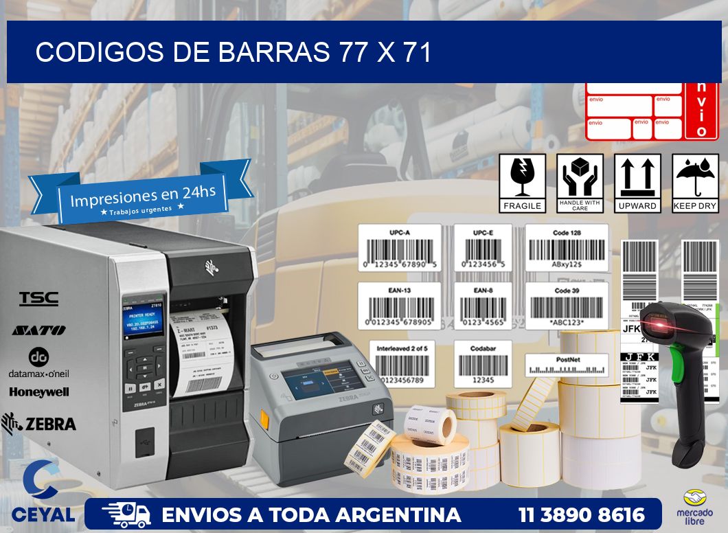 codigos de barras 77 x 71