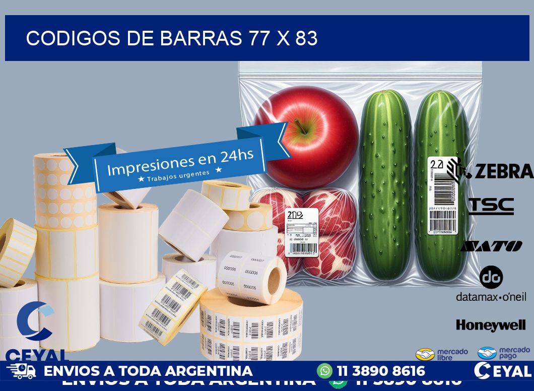 codigos de barras 77 x 83
