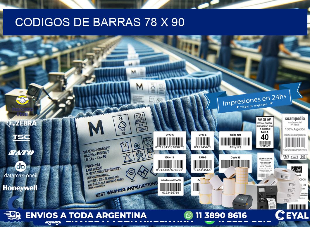 codigos de barras 78 x 90