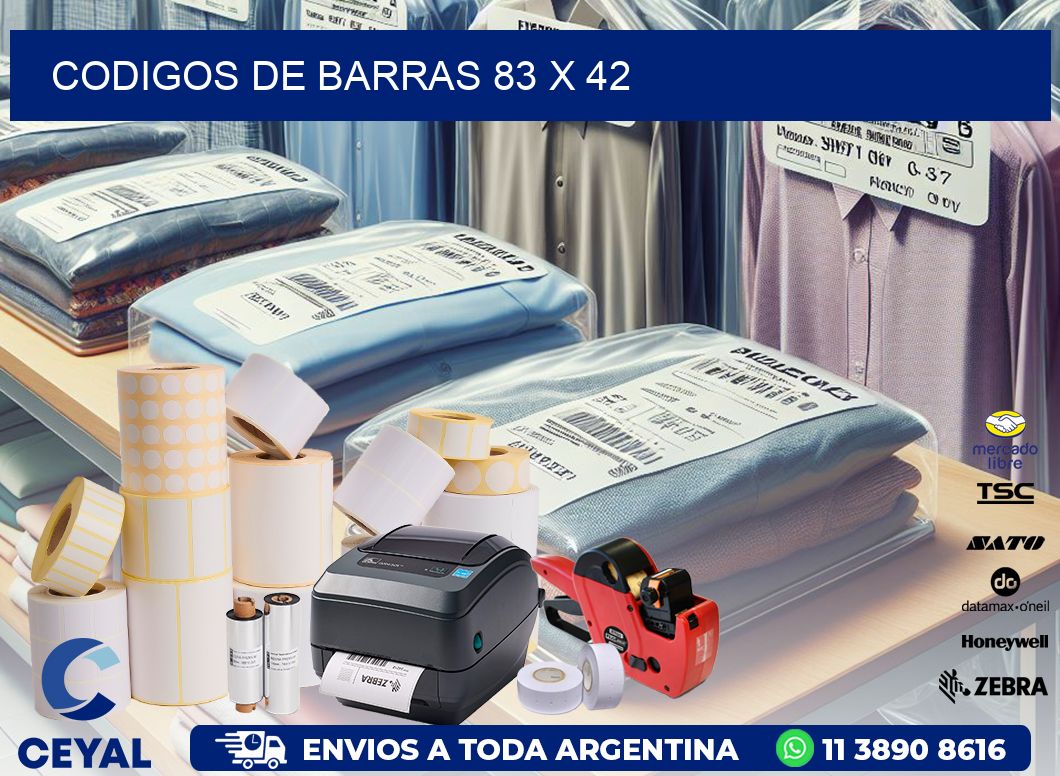 codigos de barras 83 x 42