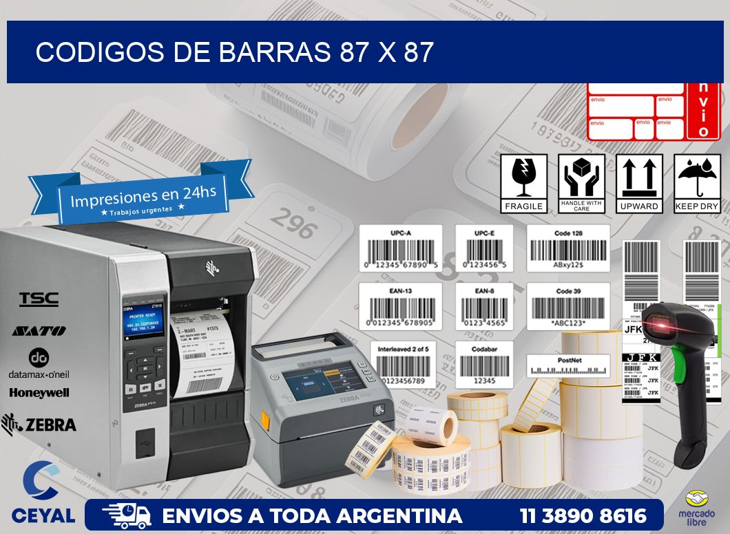 codigos de barras 87 x 87