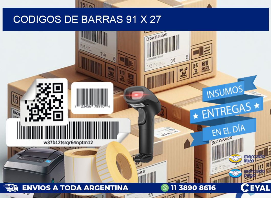 codigos de barras 91 x 27