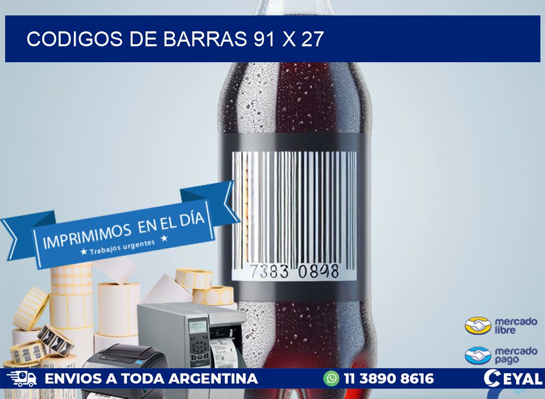 codigos de barras 91 x 27