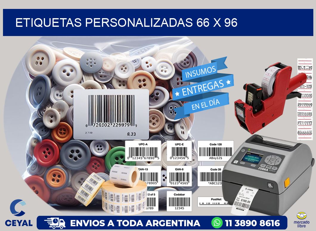etiquetas personalizadas 66 x 96