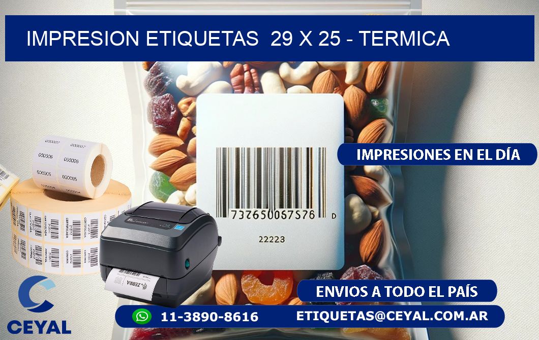 impresion etiquetas 29 x 25 - termica