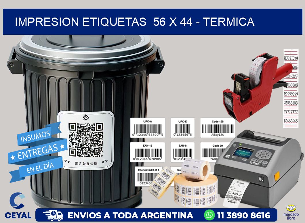 impresion etiquetas 56 x 44 - termica