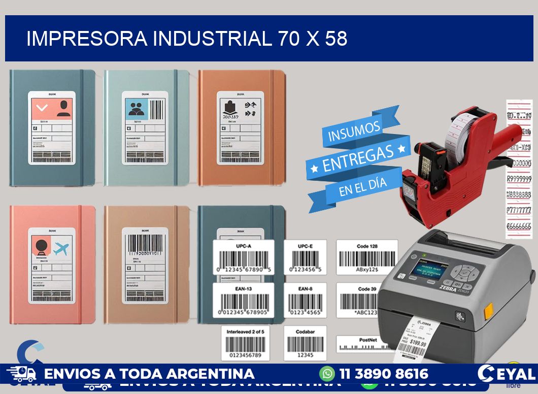 impresora industrial 70 x 58