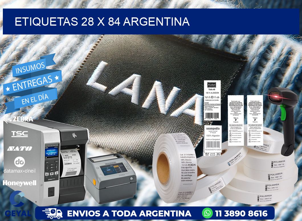 ETIQUETAS 28 x 84 ARGENTINA