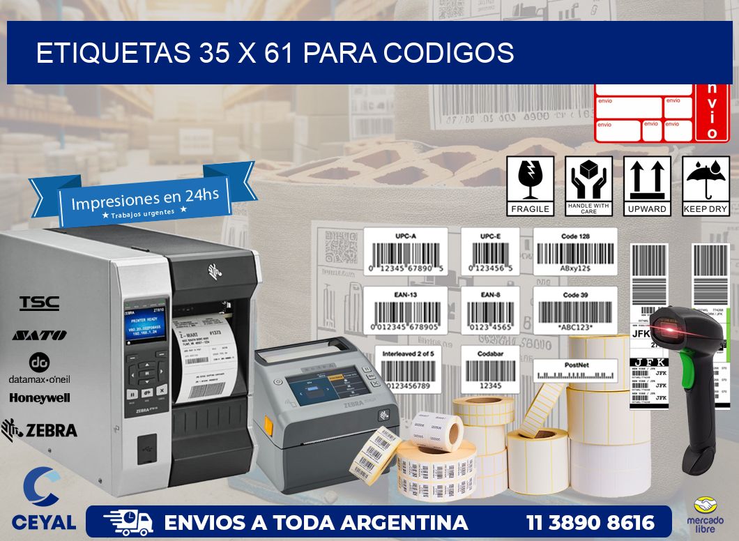ETIQUETAS 35 x 61 PARA CODIGOS