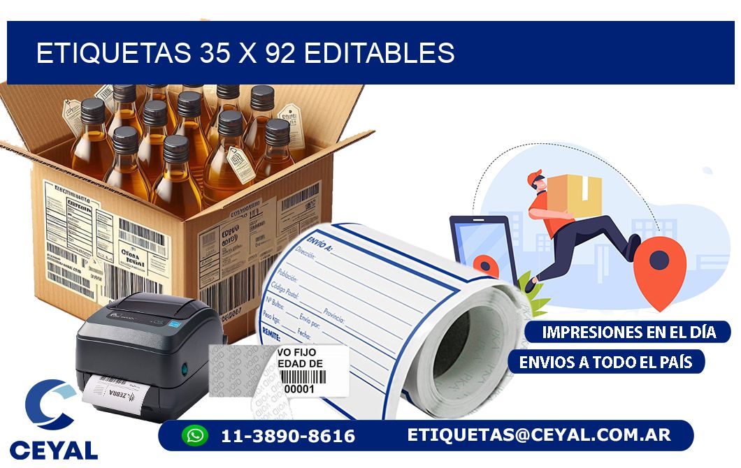 ETIQUETAS 35 x 92 EDITABLES