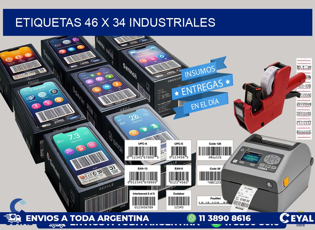 ETIQUETAS 46 x 34 INDUSTRIALES