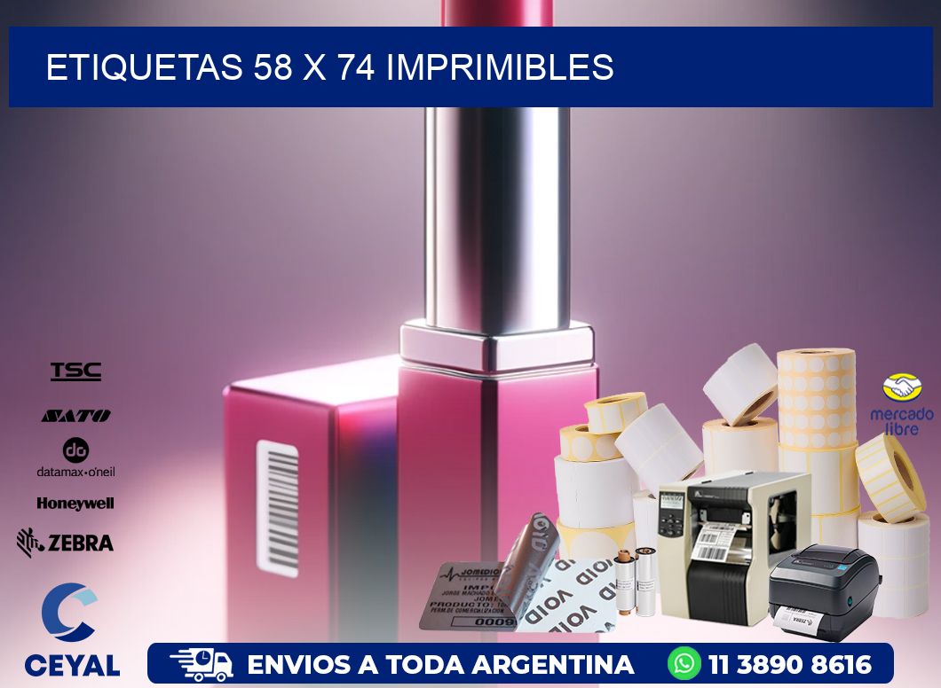 ETIQUETAS 58 x 74 IMPRIMIBLES