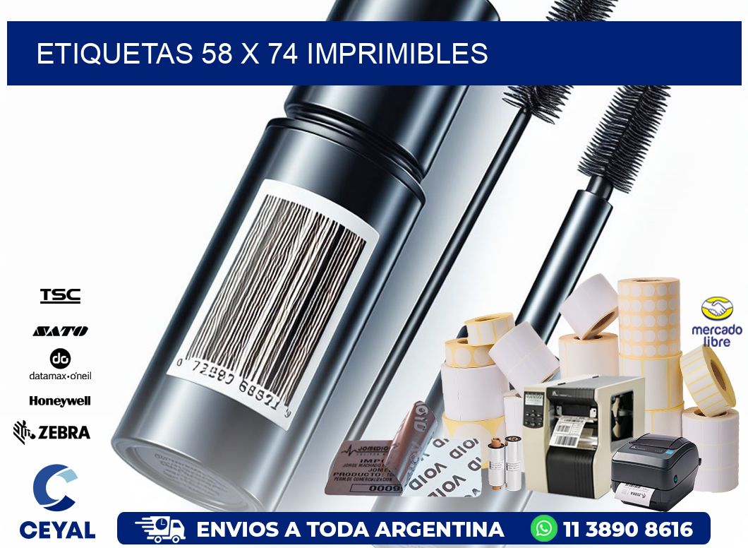 ETIQUETAS 58 x 74 IMPRIMIBLES
