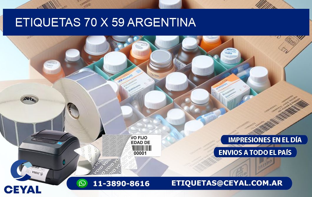 ETIQUETAS 70 x 59 ARGENTINA