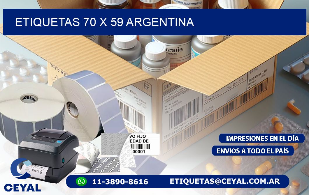 ETIQUETAS 70 x 59 ARGENTINA