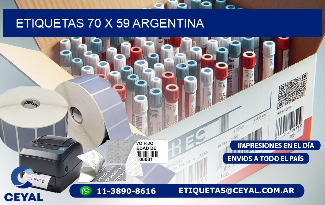 ETIQUETAS 70 x 59 ARGENTINA