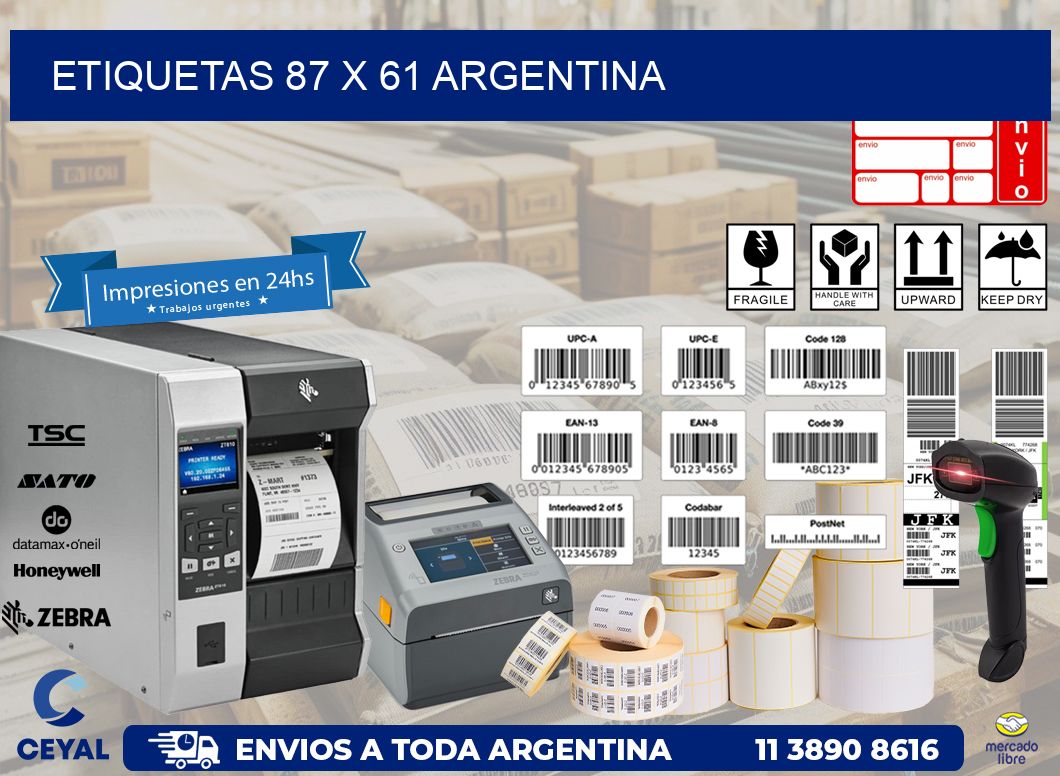 ETIQUETAS 87 x 61 ARGENTINA