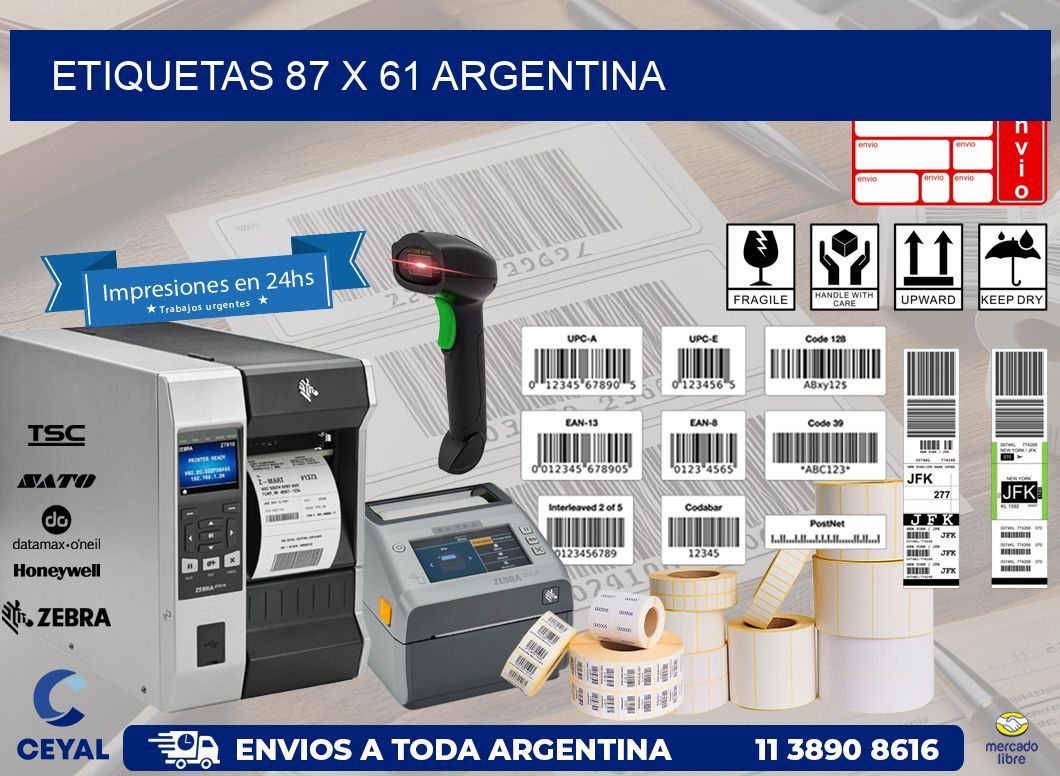 ETIQUETAS 87 x 61 ARGENTINA