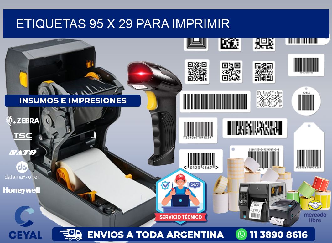 ETIQUETAS 95 x 29 PARA IMPRIMIR