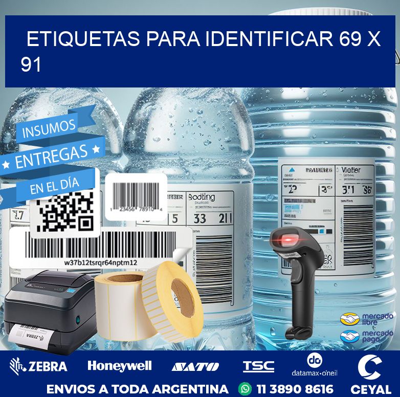 etiquetas para identificar 69 x 91