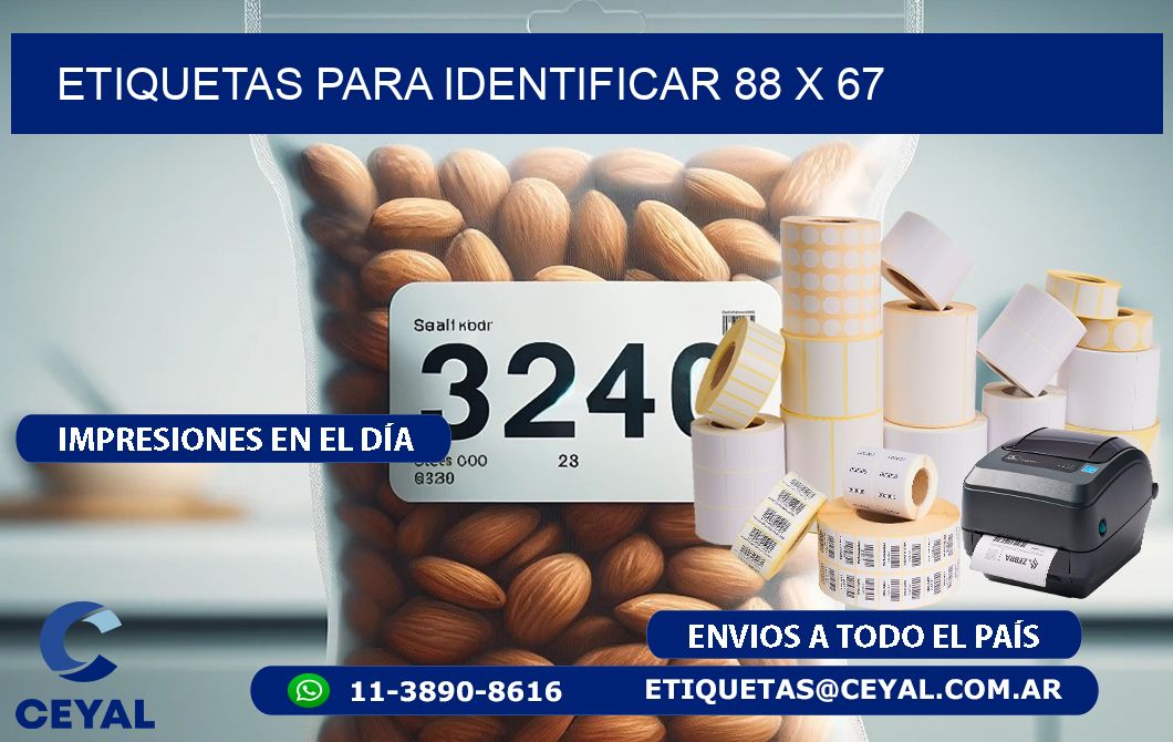 etiquetas para identificar 88 x 67
