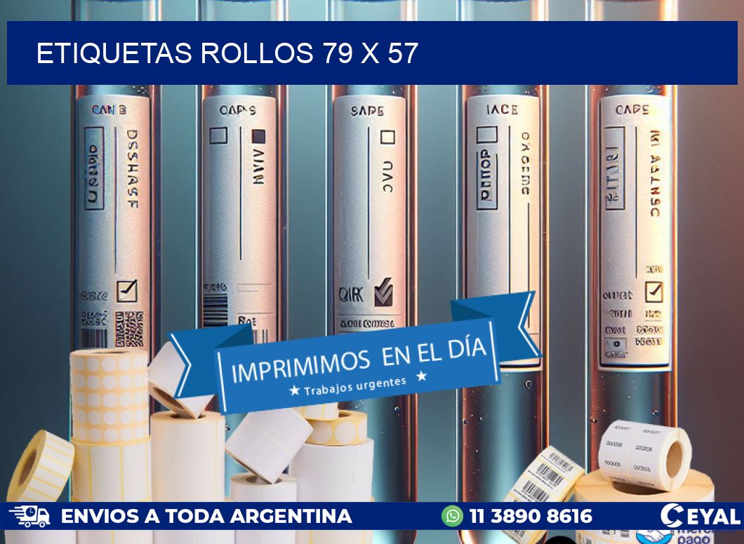 etiquetas rollos 79 x 57