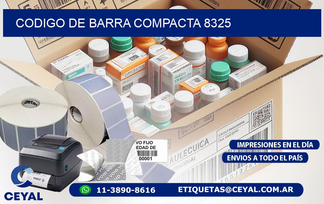 CODIGO DE BARRA COMPACTA 8325