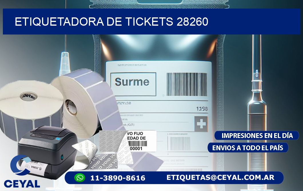 ETIQUETADORA DE TICKETS 28260