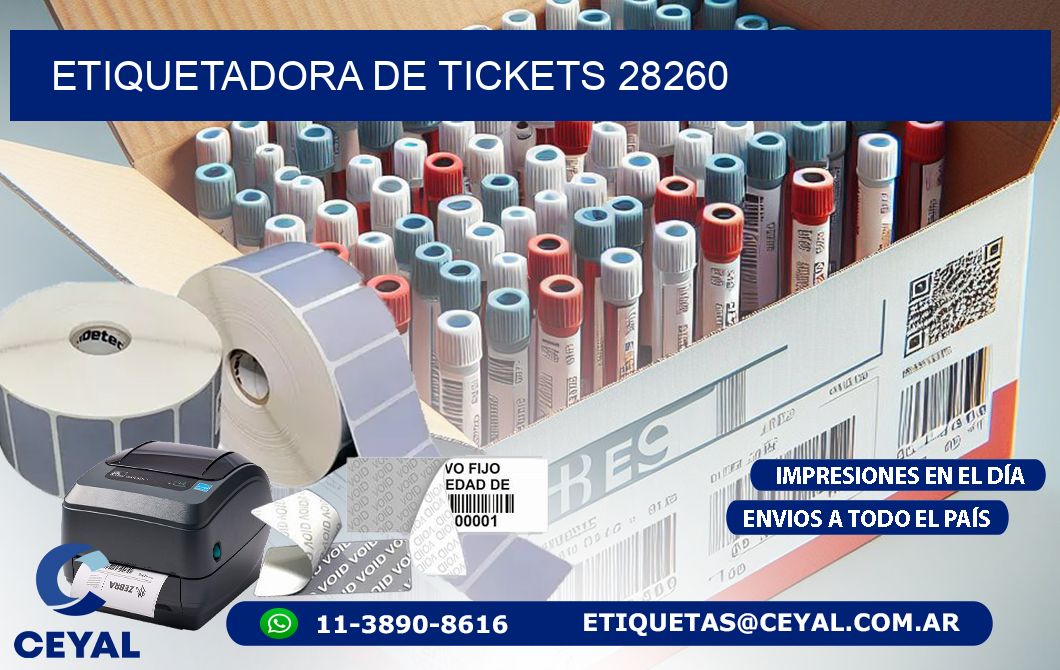 ETIQUETADORA DE TICKETS 28260