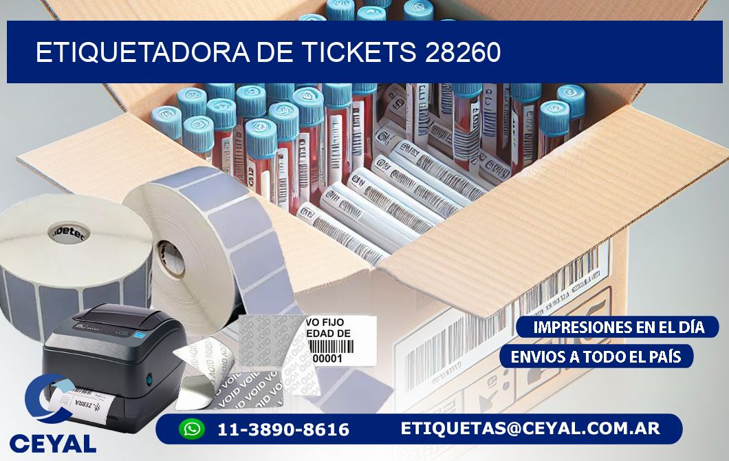 ETIQUETADORA DE TICKETS 28260