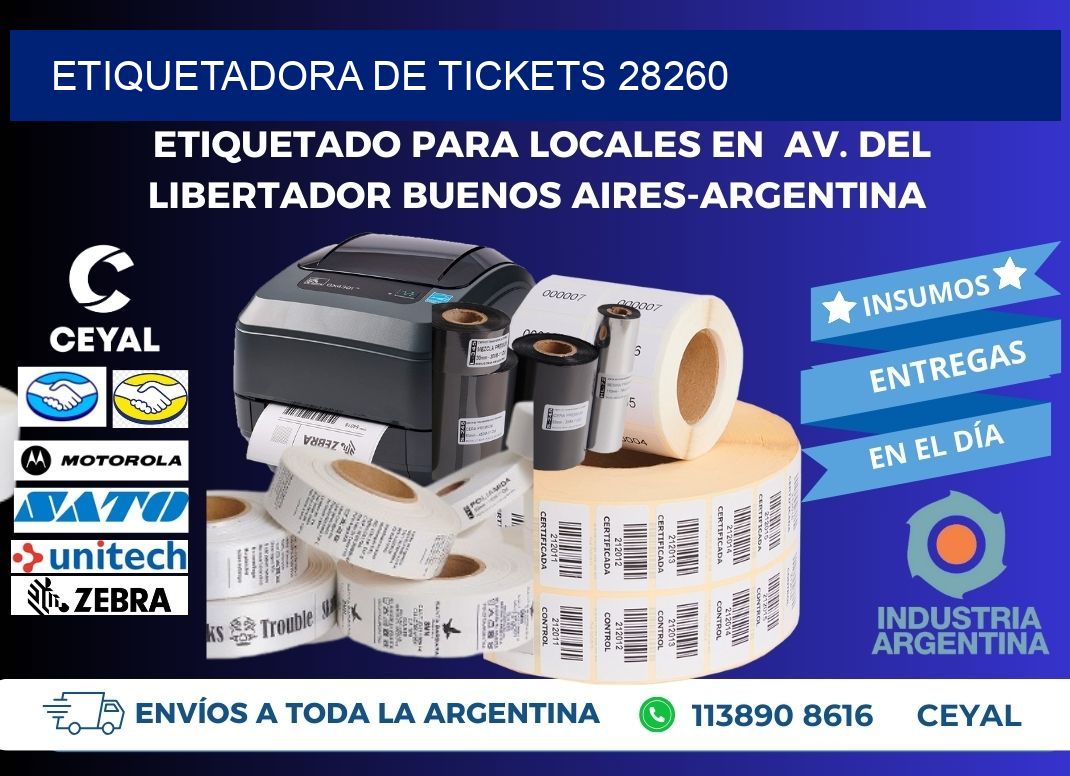ETIQUETADORA DE TICKETS 28260