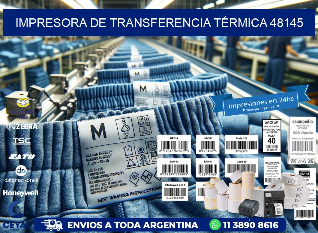 IMPRESORA DE TRANSFERENCIA TÉRMICA 48145