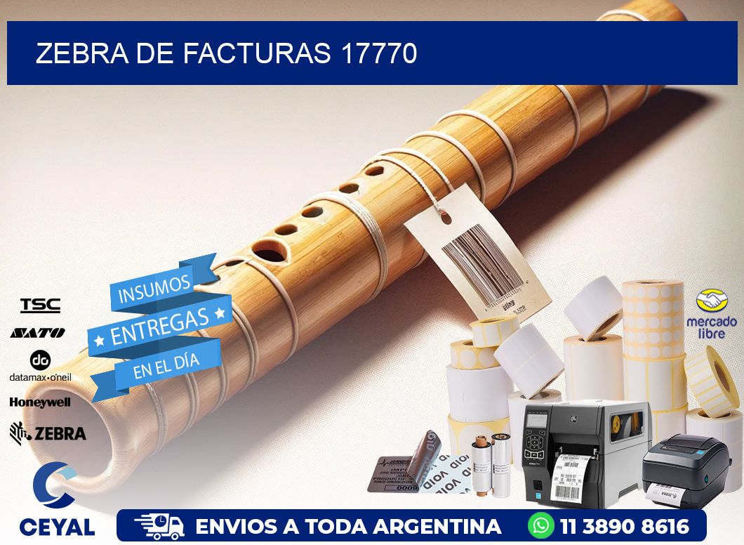 ZEBRA DE FACTURAS 17770